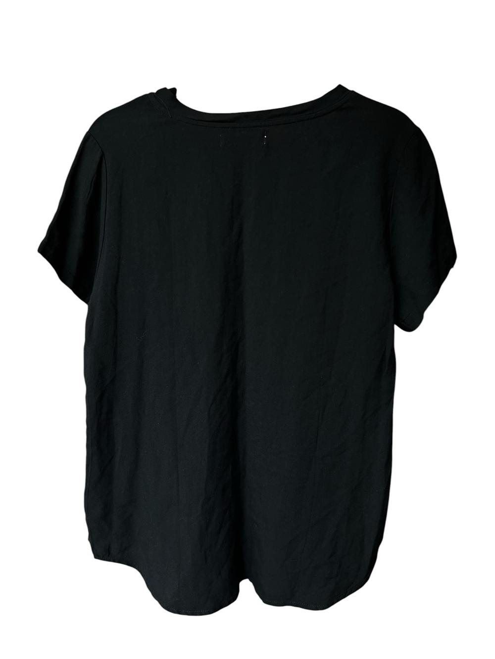 Alexander Jordan Women’s Black Short Sleeve V - Neck Tee Shirt Size L - Picture 4 of 14